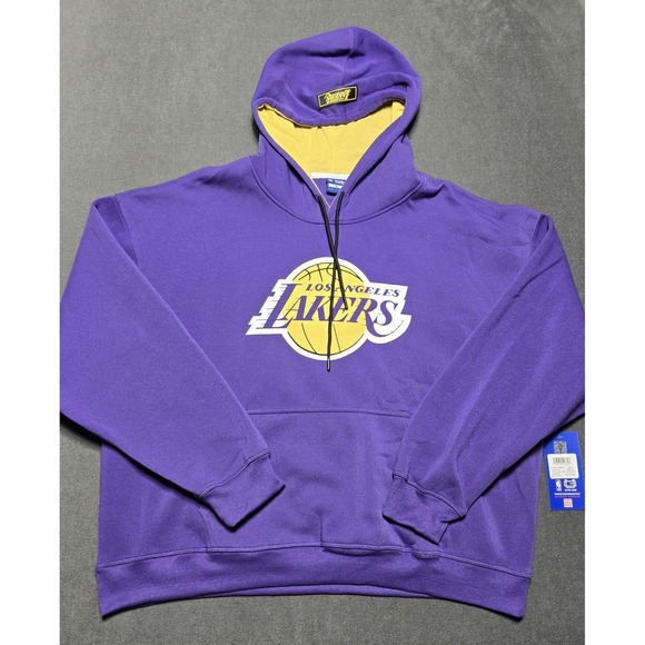 NEW Ultra Game Mens NBA Lakers XL Official Pullover Hoodie Sweatshirt Basketball - Picture 1 of 9